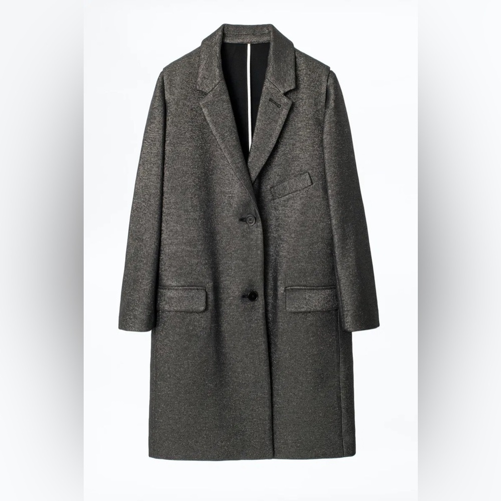 NWOT Zadig & Voltaire Marla Lurex Coat